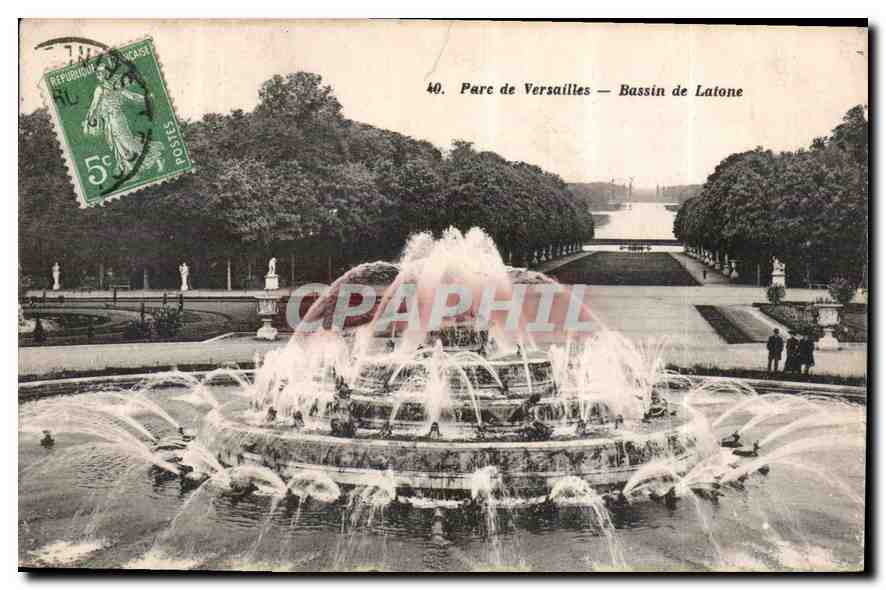 Parc de Versailles — Bassin de Latone — Hélllotype Bourdier et Faucheux, n°40