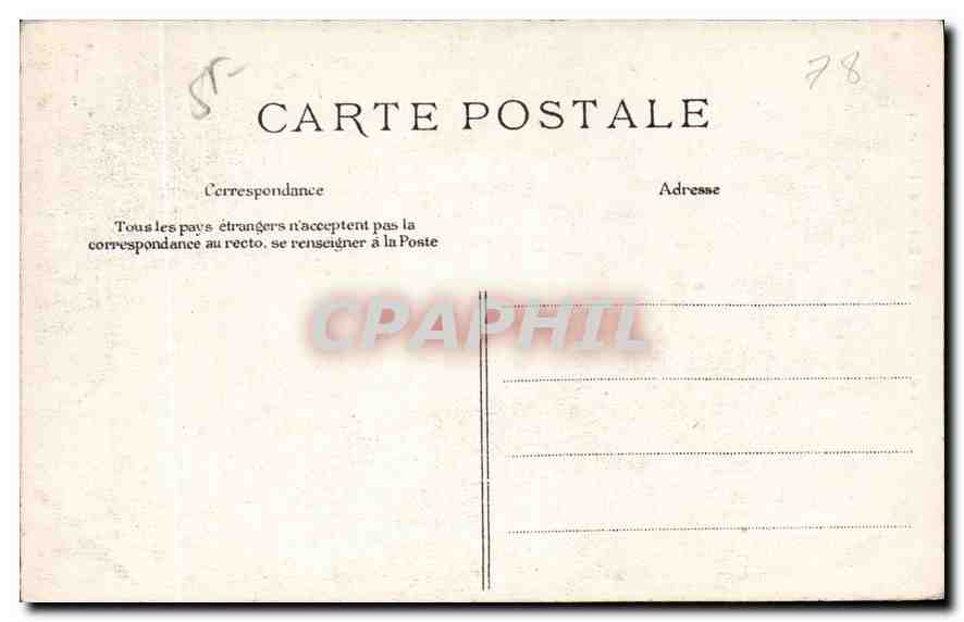 CPA Parc de Versailles Saturne l'Hiver  — Verso