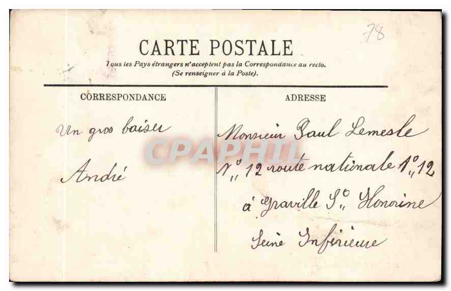 CPA Versailles Petit Trianon Musee des Voitures Voiture du Sacre du Charles X  — Verso
