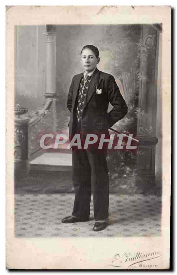 CARTE PHOTO Homme Bohain