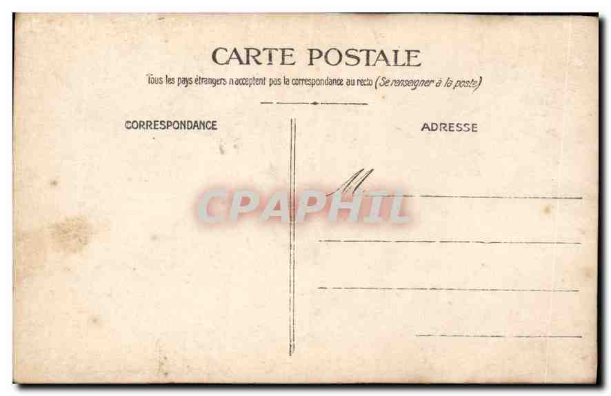 CARTE PHOTO Femme Enfants — Verso