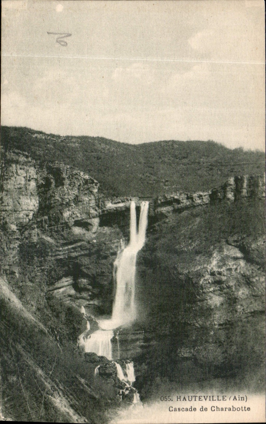 CPA Hauteville Ain Cascade de Charabotte 