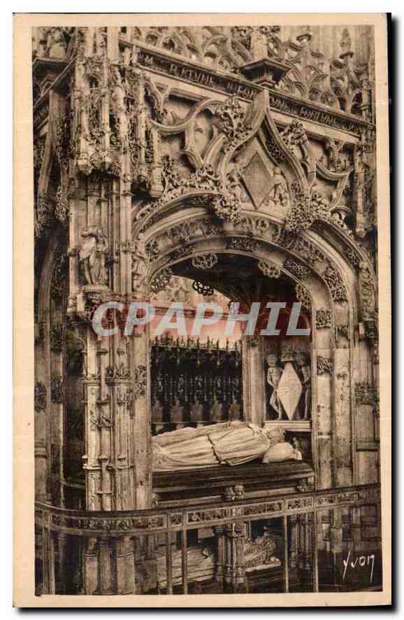 Mausolée de Marguerite d'Auiche — Église de Brou (Ain) — Éditeur Yvon, n° 11