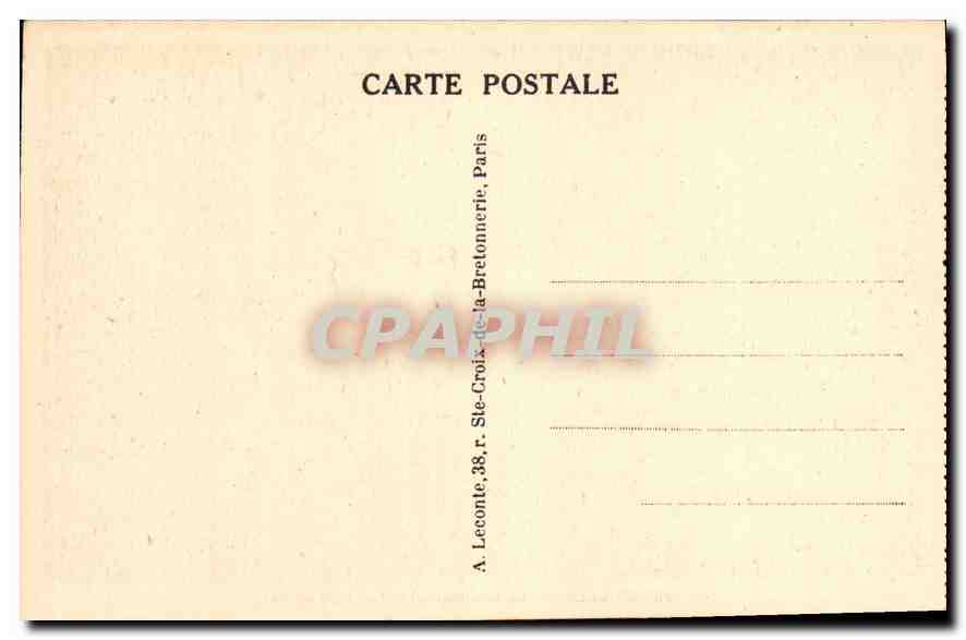 CPA Versailles le chateau la table de la Paix  — Verso