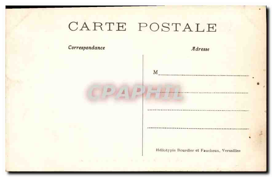 CPA Parc de Versailles Combat d'animaux — Verso