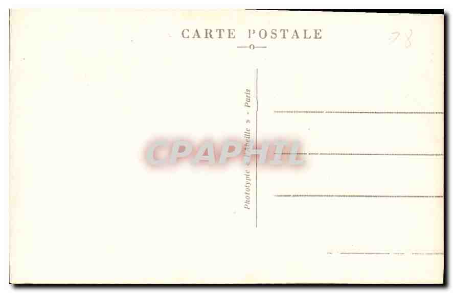 Maison-Laffitte — Das Schloss Maison und die Gärten im 17. Jahrhundert — A.C. 31 — Phototypie « L’Ébelle » - Paris — Rückseite