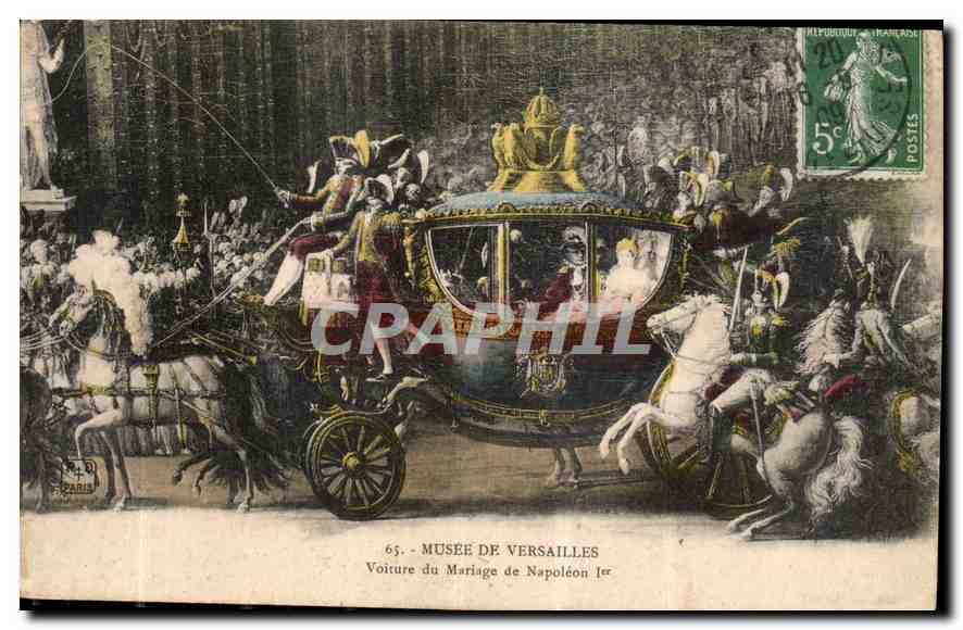 CPA Musee de Versailles voiture du Mariage de Napoleon 1er 