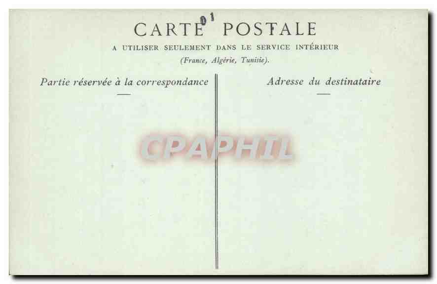 CPA Eglise de Brou la Nef  — Rückseite