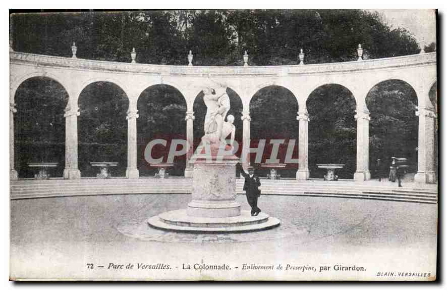CPA Versailles la Colonnade Enlevement de Proserpine par Girardon 