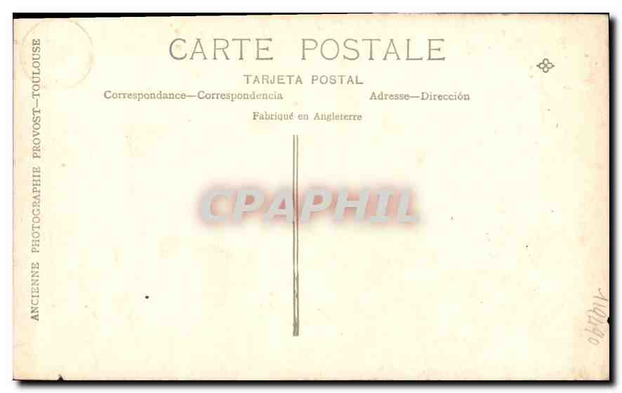 CARTE PHOTO Femme — Verso