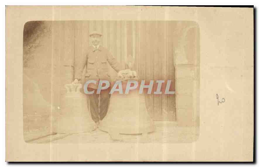CARTE PHOTO Homme Cloches