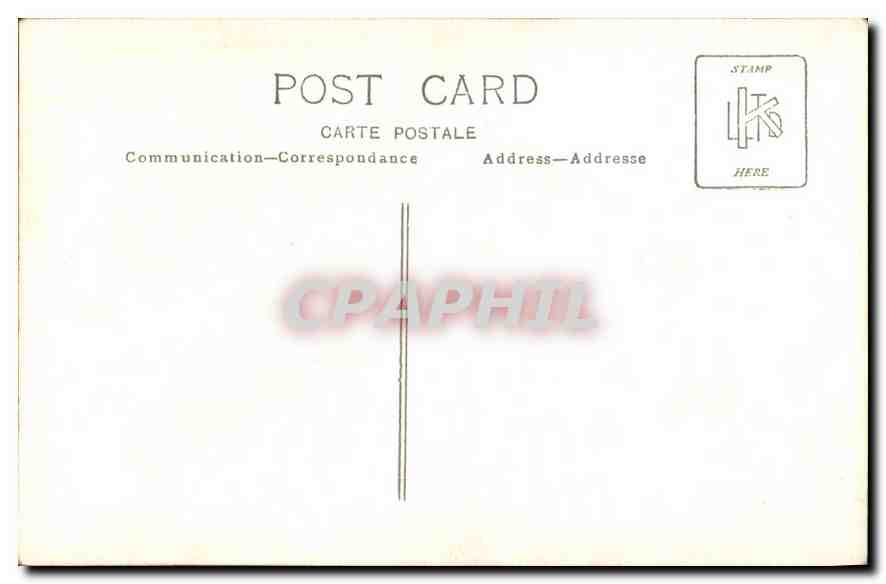 CARTE PHOTO Homme — Verso