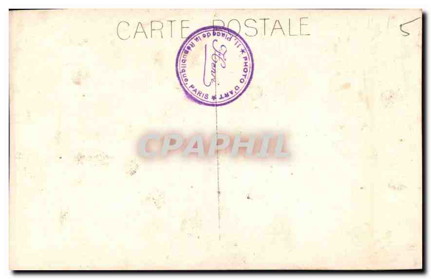 CARTE PHOTO Femme — Verso