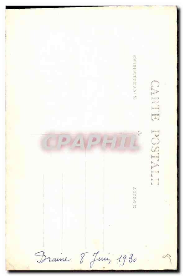 CARTE PHOTO Femme — Verso