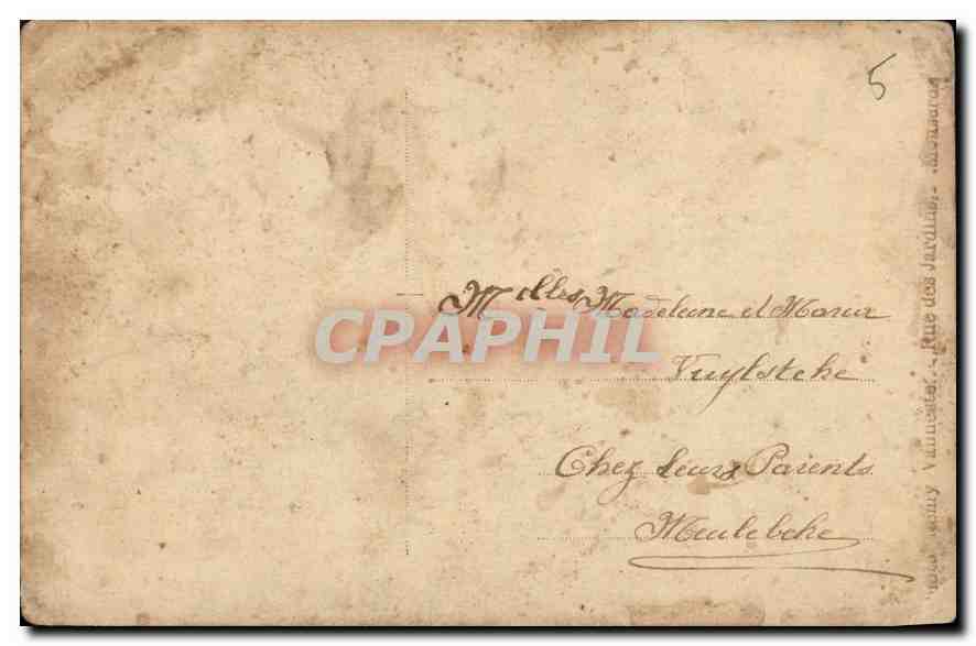 CARTE PHOTO Enfants — Rückseite