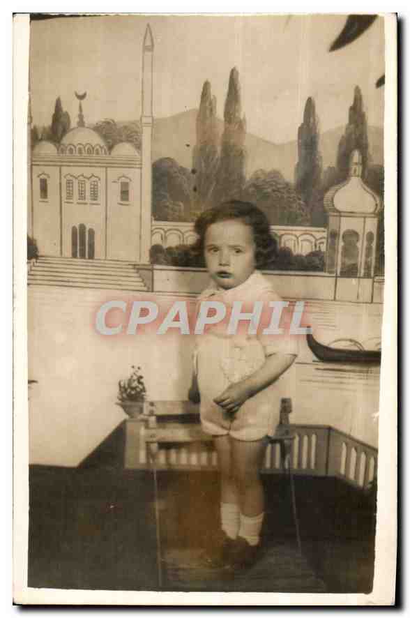 CARTE PHOTO Enfant Bebe