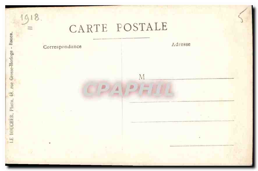 Jeune femme — studio — LE ROUGHER, Grosse-Horloge, 48 — Achterkant
