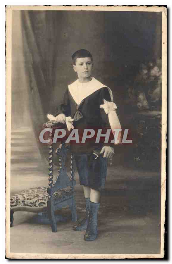 CARTE PHOTO Enfant Communiant
