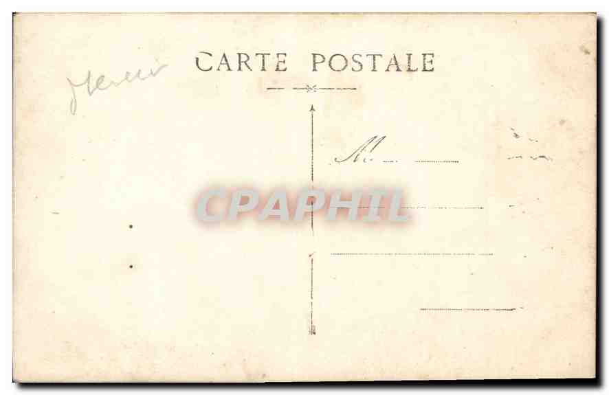 CARTE PHOTO Femme Eglise — Verso
