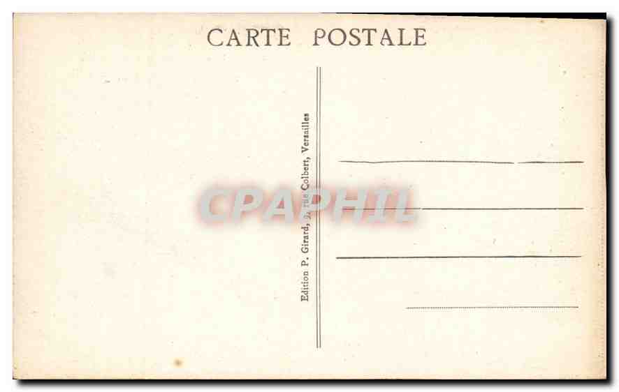 CPA Versailles Hameau de Trianon Maison de la Reine  — Verso