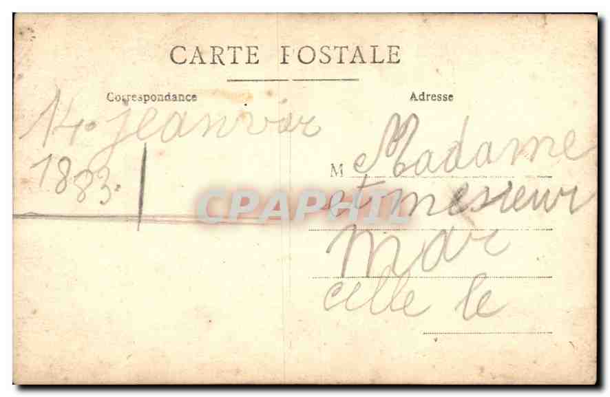 CARTE PHOTO Homme — Rückseite