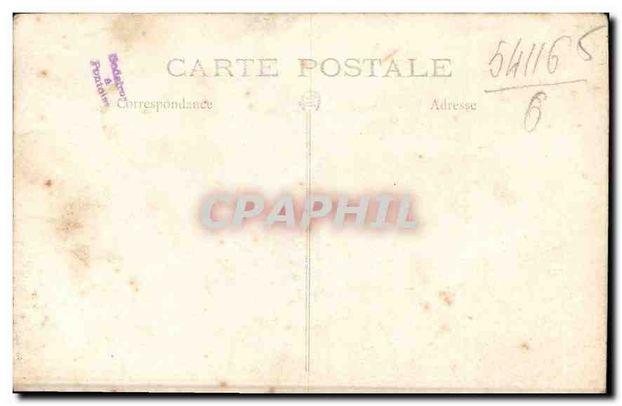 CARTE PHOTO Homme — Verso