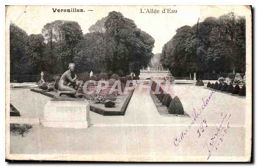 CPA Versailles l'Allee d'Eau 