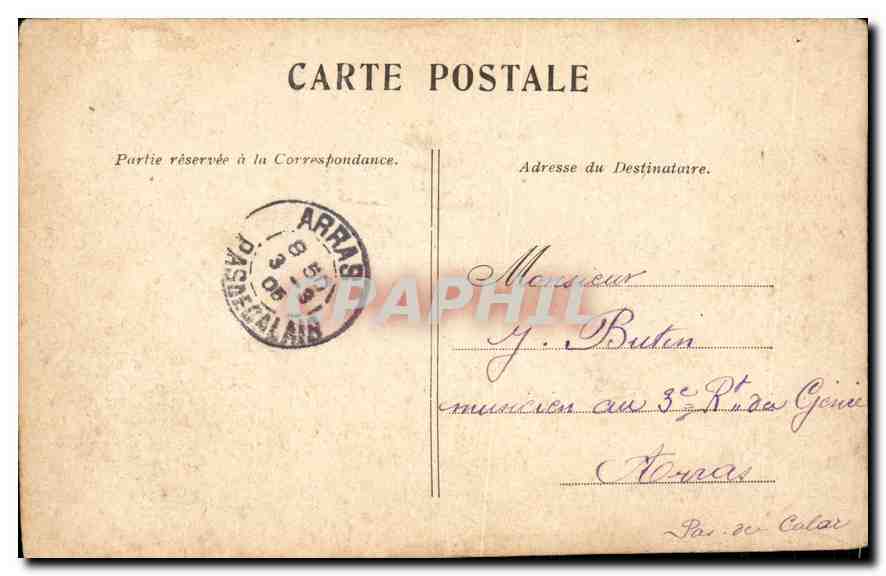 CPA Versailles l'Allee d'Eau  — Verso
