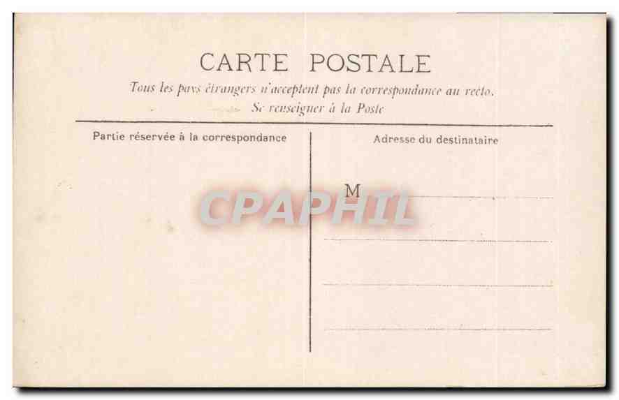 CARTE PHOTO Femmes Palmiers — Verso
