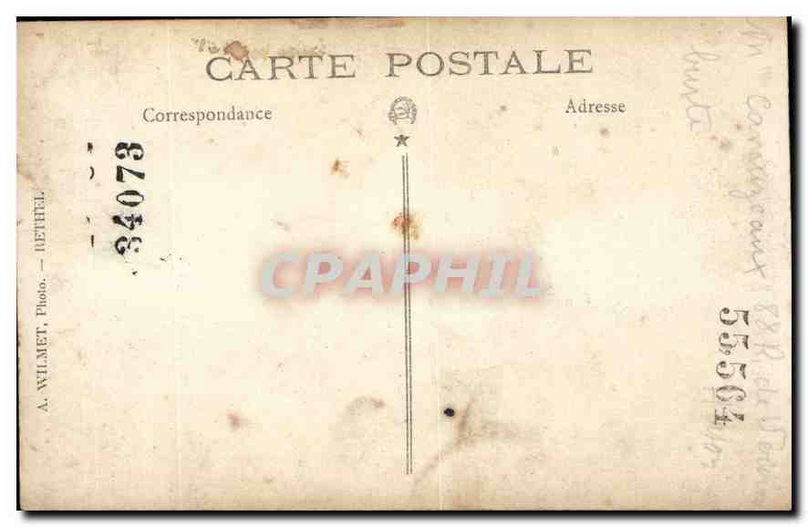 CARTE PHOTO Enfant  — Rückseite
