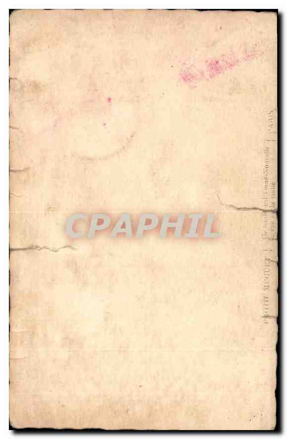 CARTE PHOTO Femme Enfant Mariage — Rückseite