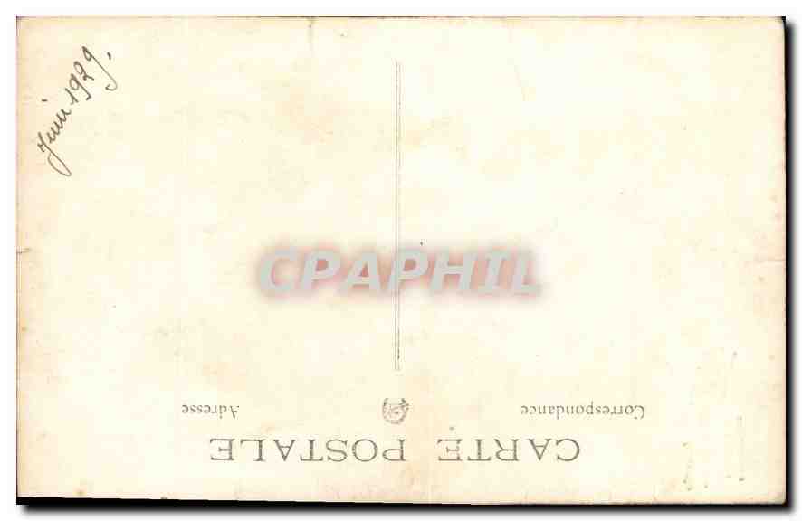 CARTE PHOTO Femme Verdun — Verso