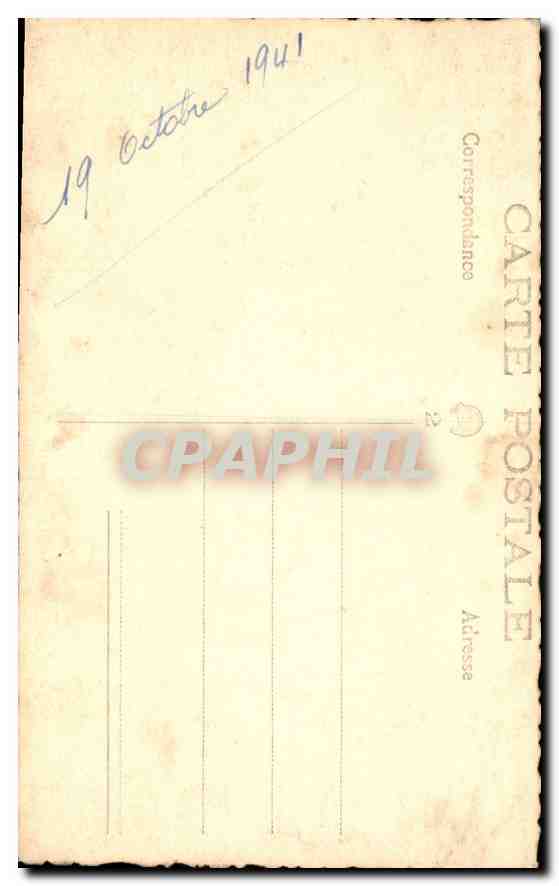 CARTE PHOTO Femmes — Rückseite