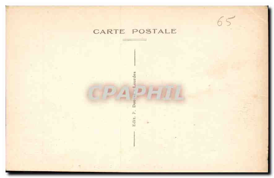 CPA Gavarnie vue generale et le cirque  — Verso