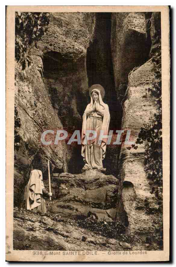 CPA Mont Saint Odile Grotte de Lourdes 