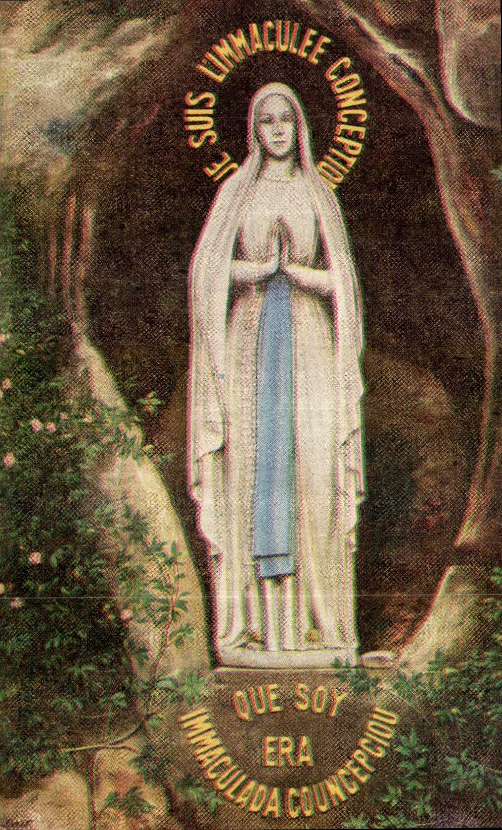CPA Lourdes la Vierge de la Grotte 