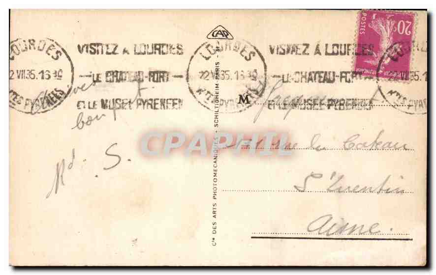 L'enfance de Sainte Bernadette à Bartres — LL — n°291 — Reverso