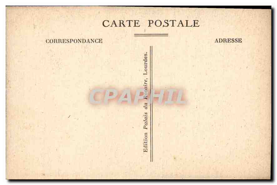 CPA Lourdes le Monment de Cambrai  — Verso