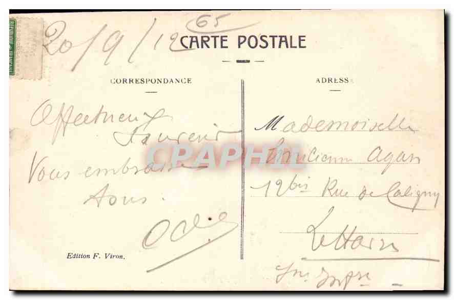 CPA Lourdes vue panoramique  — Verso