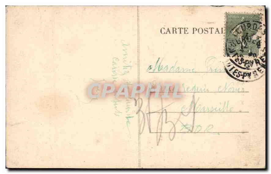 CPA Les Pyrenees Lourdes La Basilique et la Grotte  — Verso
