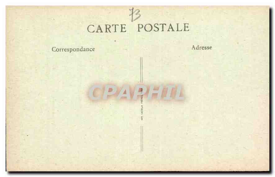 CPA Aix les Bains Vue generale et Lac du Bourget  — Verso