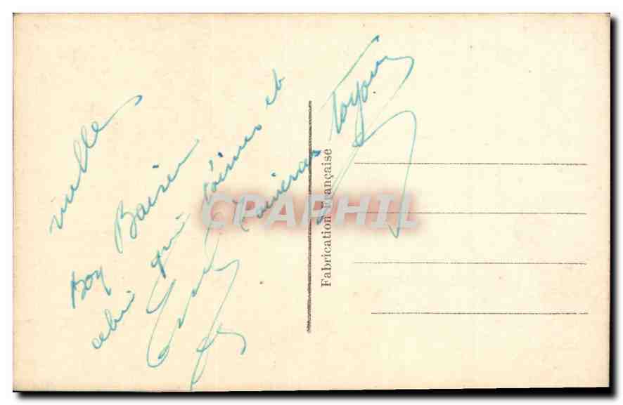 CPA Femme — Verso