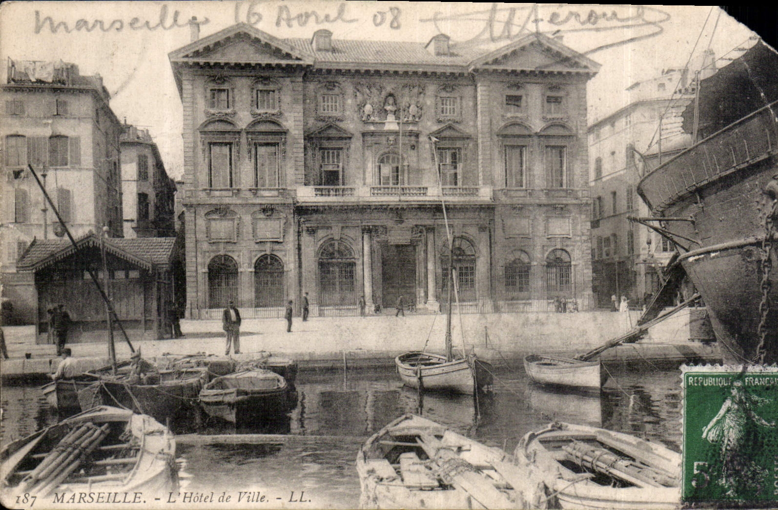 CPA Marseille L'Hotel de Ville 