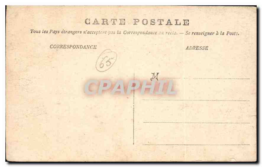 CPA Lourdes La premiere Station du Calvaire  — Verso