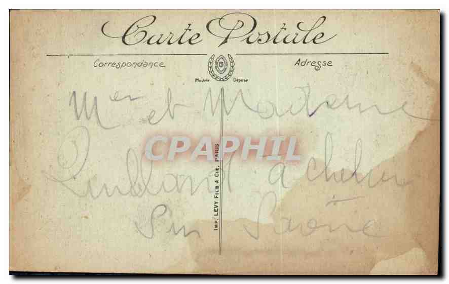 CPA Lourdes La Grotte  — Verso