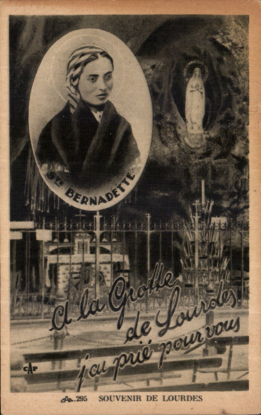 CPA Souvenir de Lourdes 