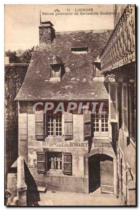 CPA Lourdes Maison paternelle de Bernadette Soubirous 