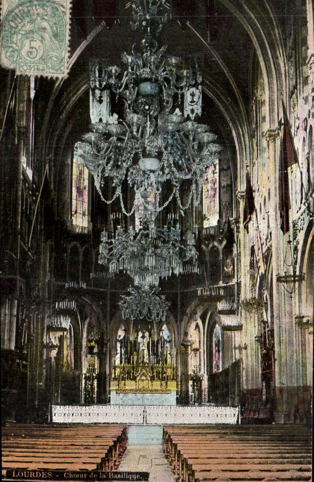 CPA Lourdes la Basilique 
