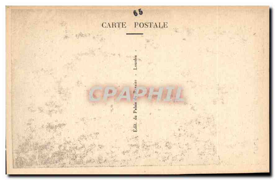 CPA Lourdes Le Sanctuaire et le Gave  — Verso