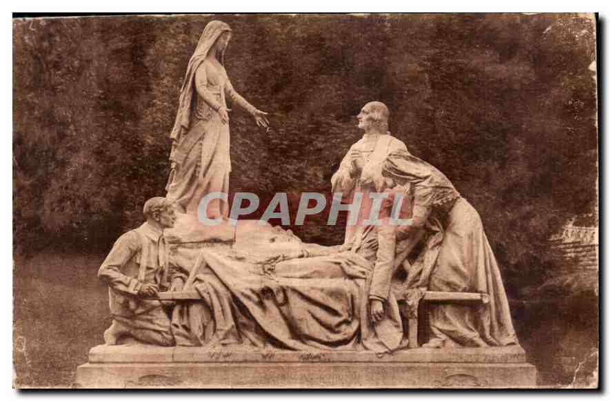 CPA Lourdes Htes Pyr Monument offert par le Diocese de Cambrai 